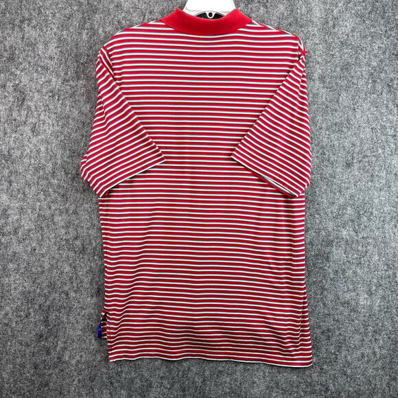 Ralph Lauren Polo Golf Men Size M Red Stripes - Picture 2 of 10